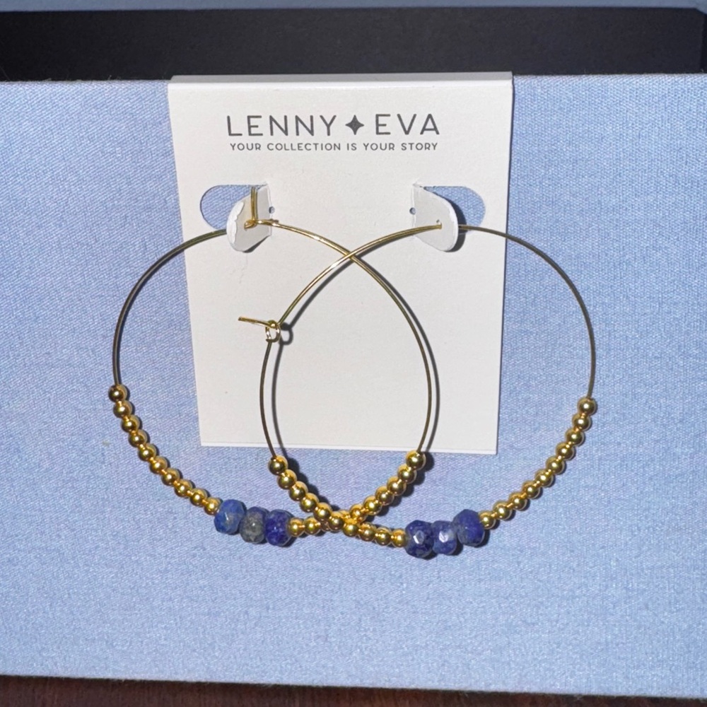 Beaded Hoop Earrings